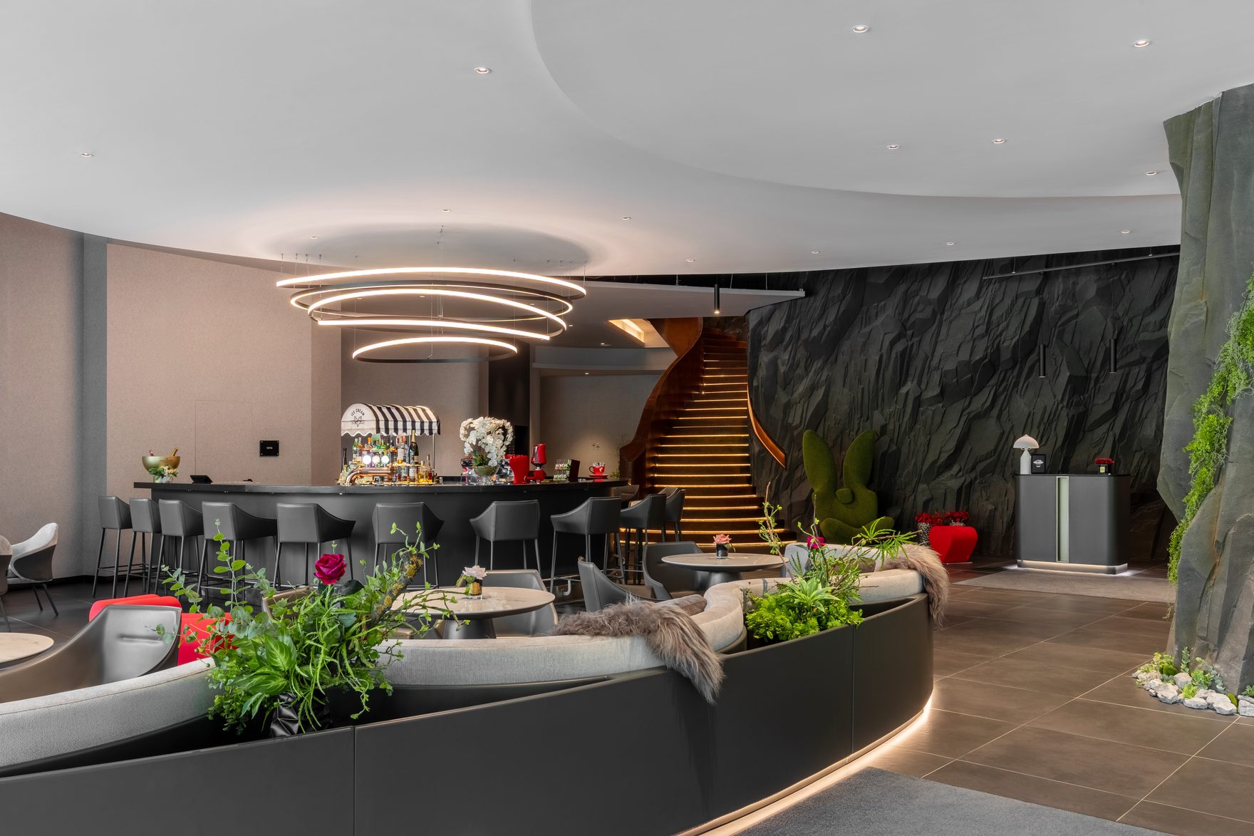 Lobby-ul Hotel Peștera